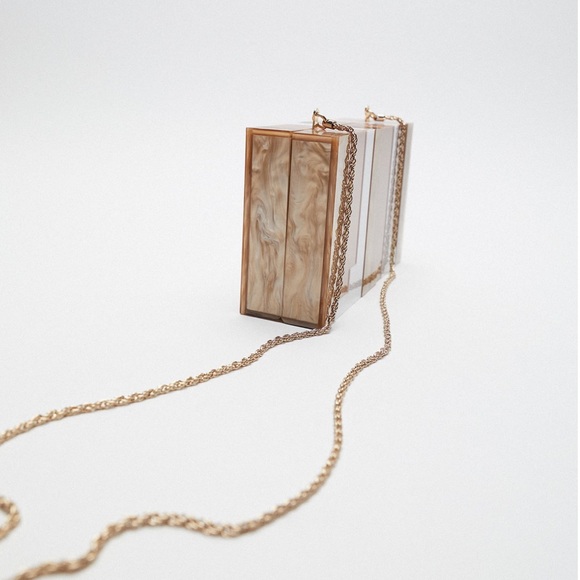 Zara contrasting box bag - Picture 6 of 9